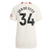 Koszulka piłkarska Manchester United Donny van de Beek #34 Strój Trzeci dla kobiety 2023-24 tanio Krótki Rękaw